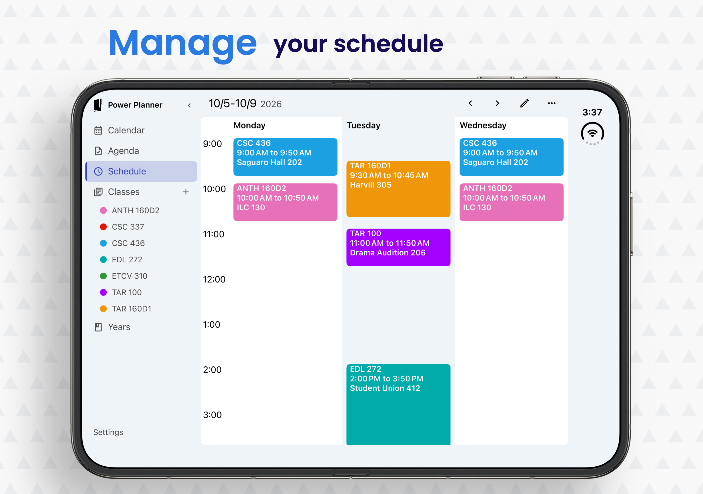 Power Planner on iPhone Duo screenshot 3
